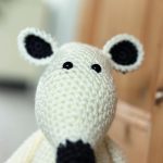 detail van kop muis deurstopper