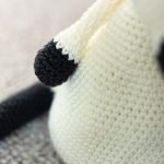 Detail buik muis gevuld met rijst