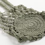 macramé tasje met gehaakte bodem
